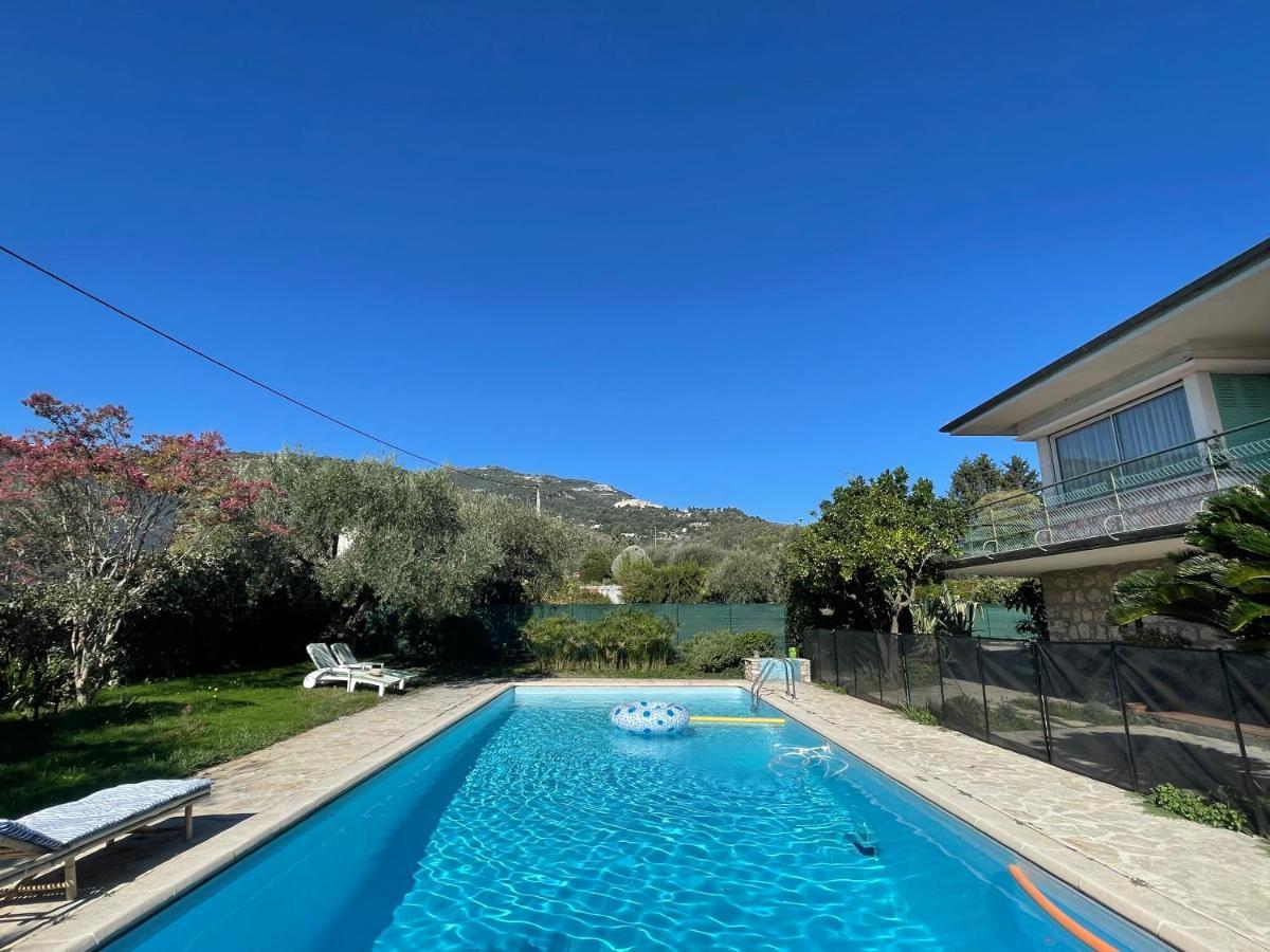 Bas De Villa Avec Acces Piscine Pres De Nice Cannes Monaco Carros Zewnętrze zdjęcie
